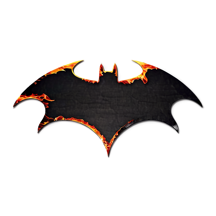 Batman Logo In Flames Png Cvx2 PNG