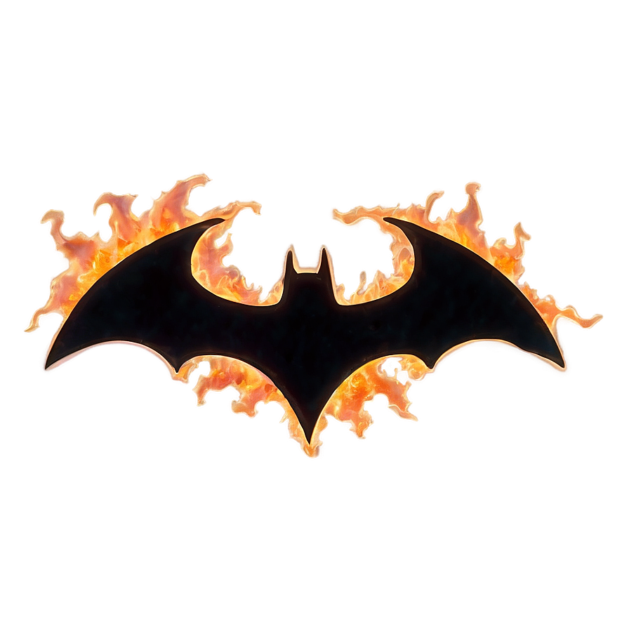 Batman Logo In Flames Png Vdb PNG