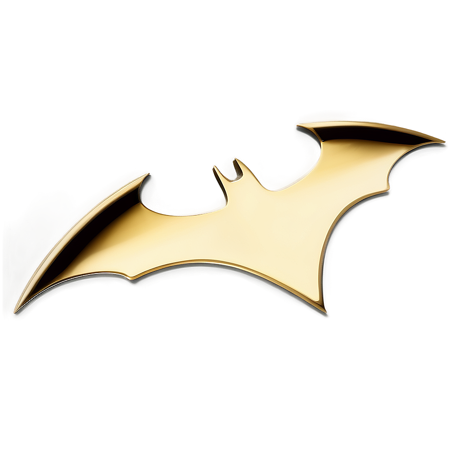 Batman Logo In Gold Png 05042024 PNG