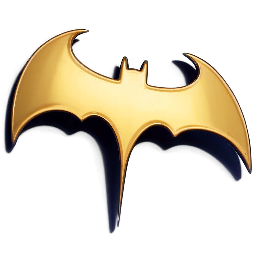 Batman Logo In Gold Png 05042024 PNG