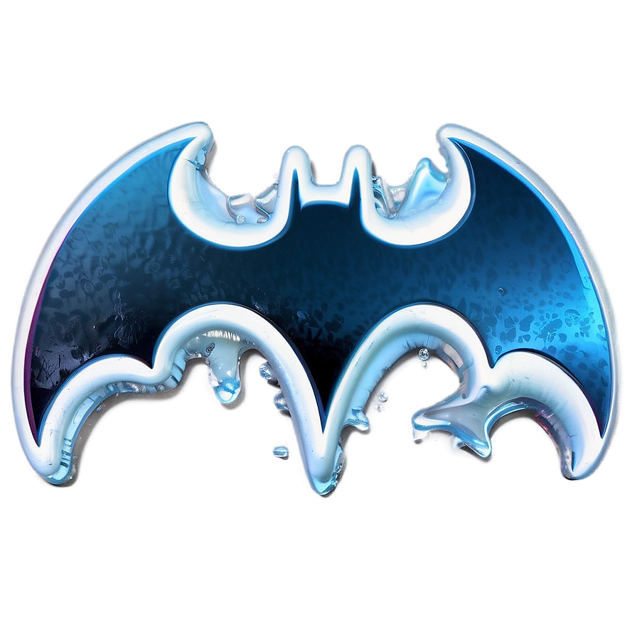 Batman Logo In Ice Png 05042024 PNG