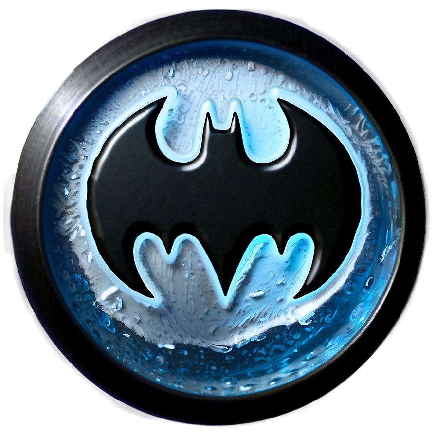 Batman Logo In Ice Png Iet PNG