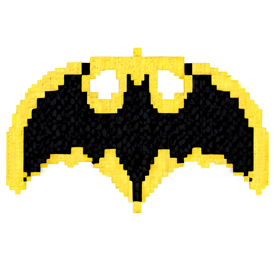 Batman Logo In Pixel Art Png 05042024 PNG