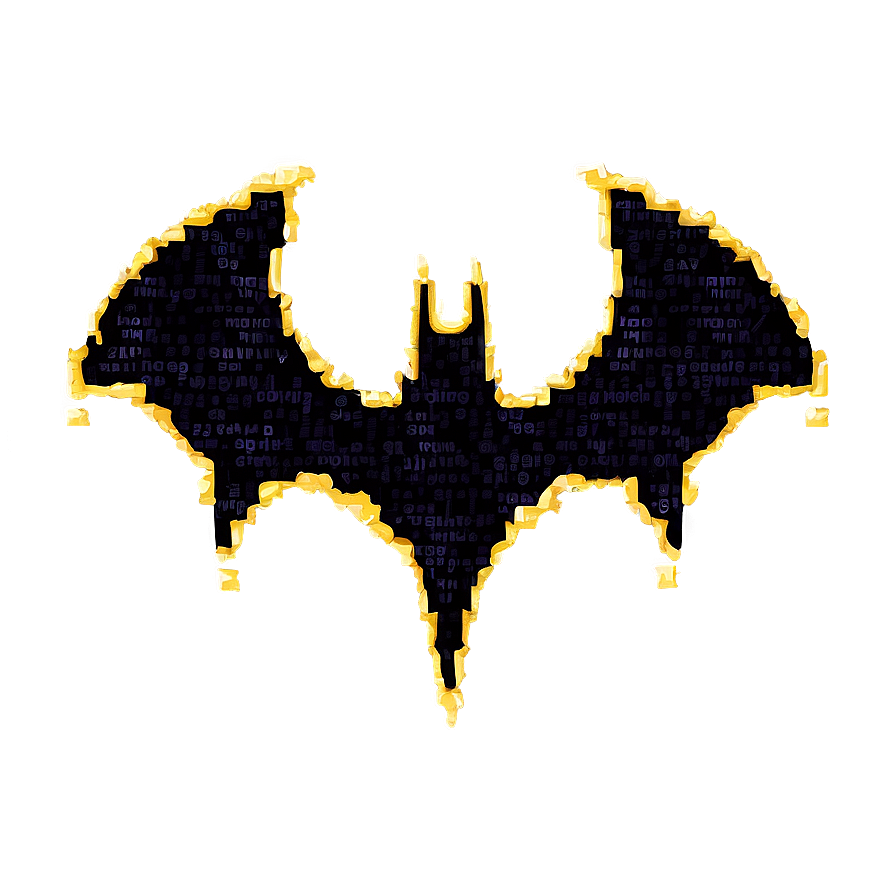 Batman Logo In Pixel Art Png Ybu64 PNG