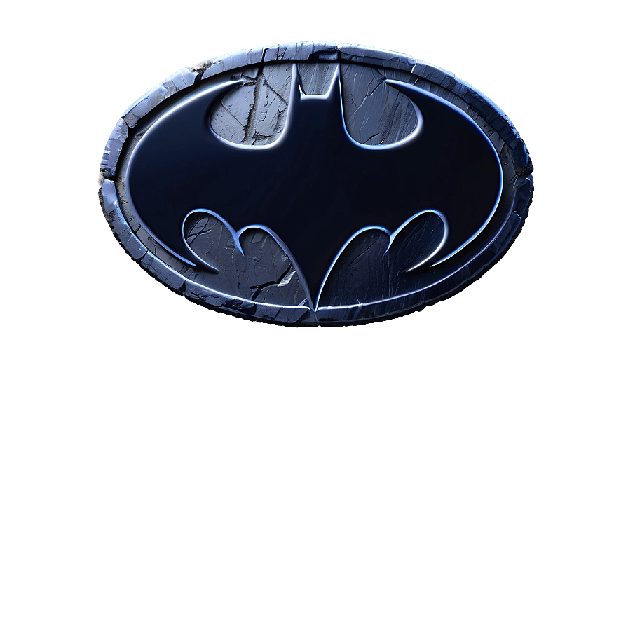 Download Batman Logo In Stone Texture Png 77 | Wallpapers.com