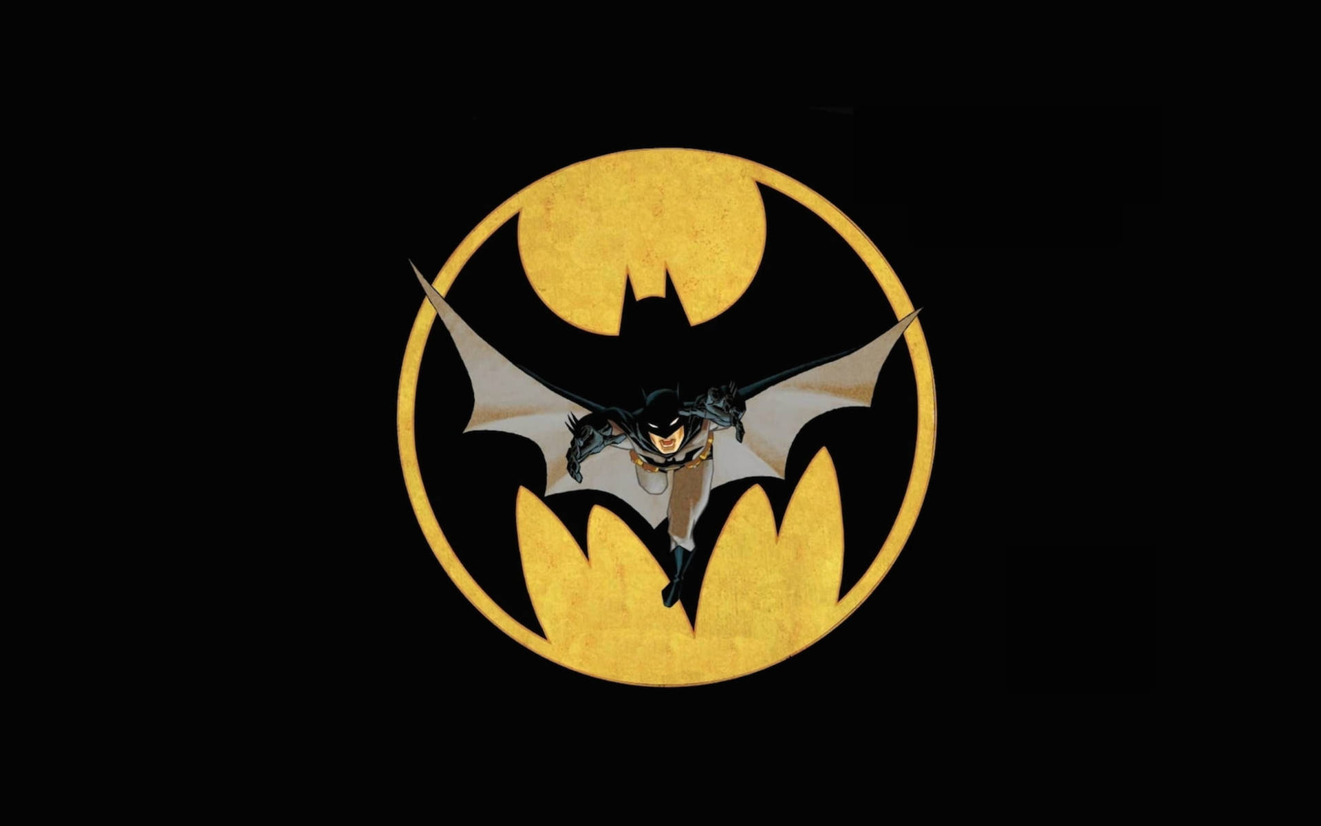 Batman-logo Med Batman Wallpaper