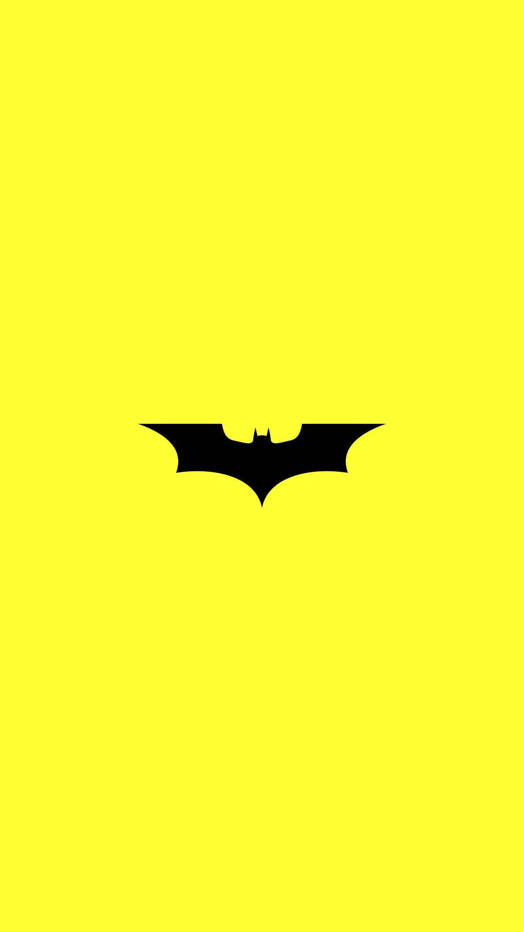 Batman Logo Realme 7 Pro Yellow Wallpaper