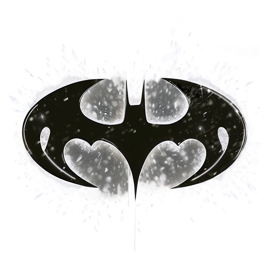 Batman Logo With Snow Effect Png Kfg25 PNG