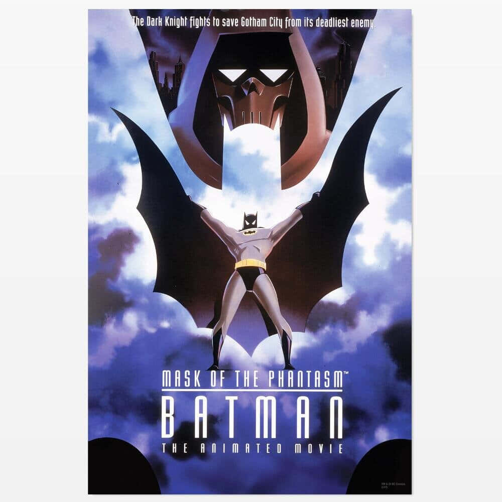Batman and the Phantasm face off in the epic animated film, Batman: Mask of the Phantasm. Wallpaper