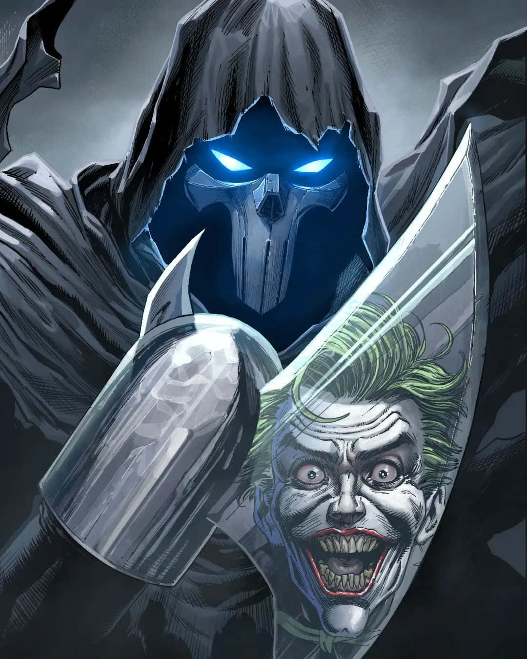 Batmanse Alza Imponente En Medio Del Oscuro Horizonte De La Ciudad De Gotham En 'batman: La Máscara Del Fantasma' Fondo de pantalla
