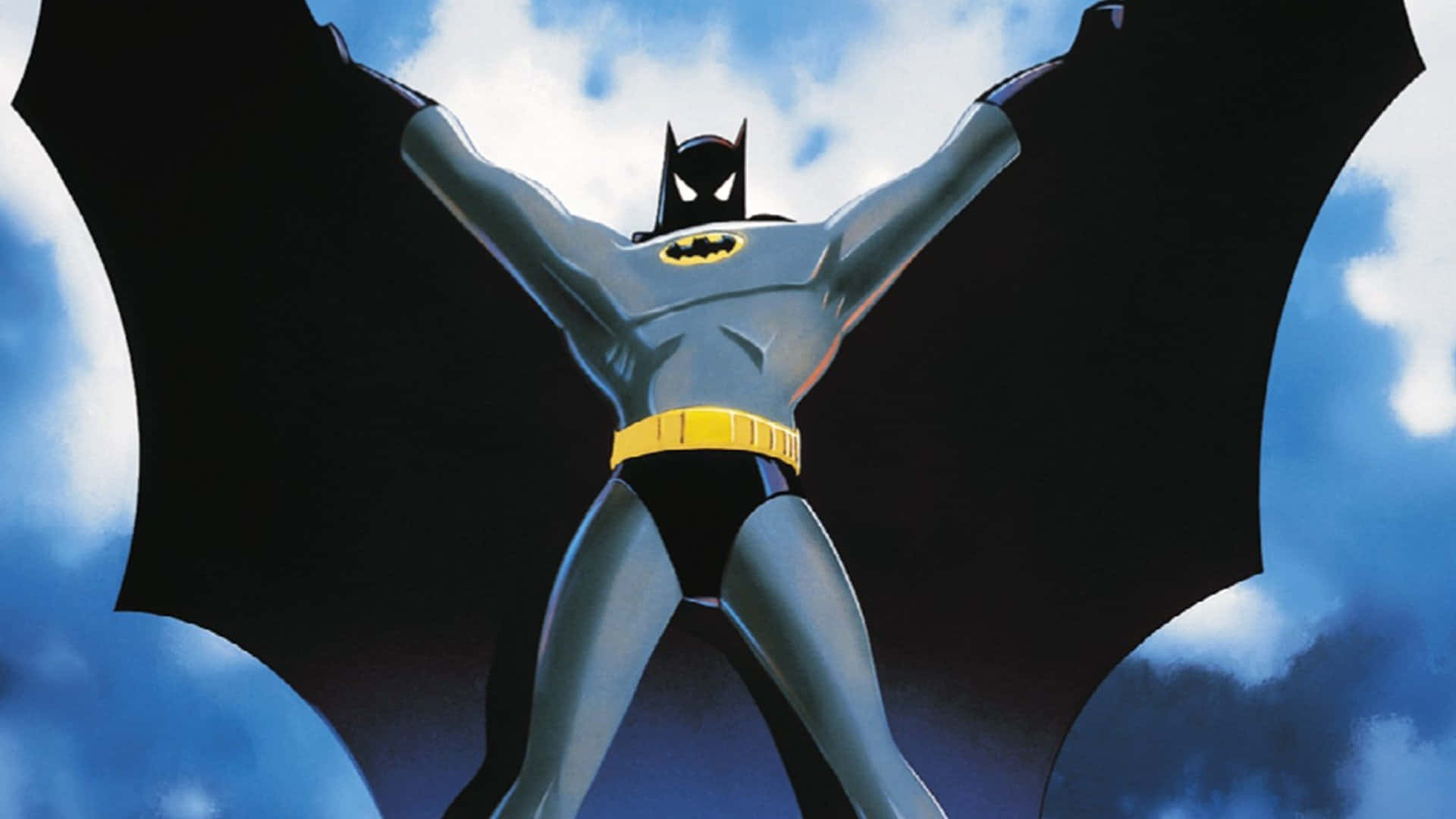 Batman standing tall in 'Batman: Mask of the Phantasm' Wallpaper