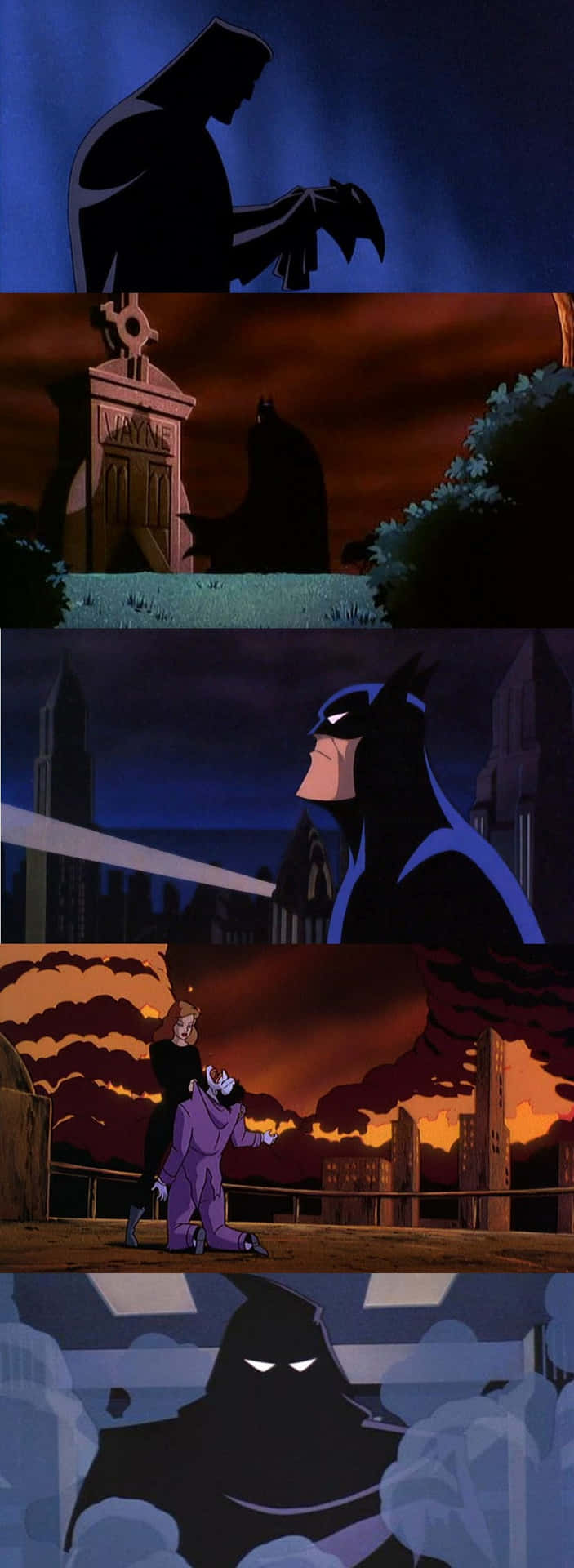 Batman stands tall in Batman: Mask of the Phantasm Wallpaper