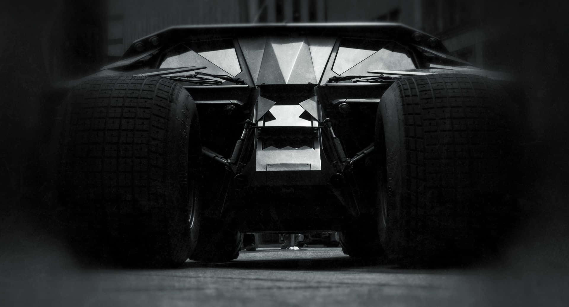 Download Batman Monster Car Close View Wallpaper 