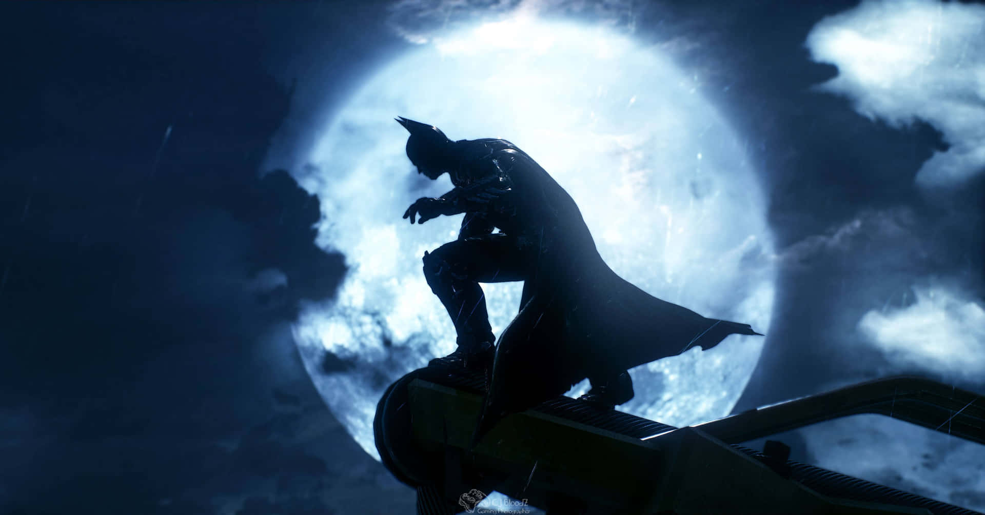 Batman Maanlicht Waakzaamheid Arkham City Achtergrond