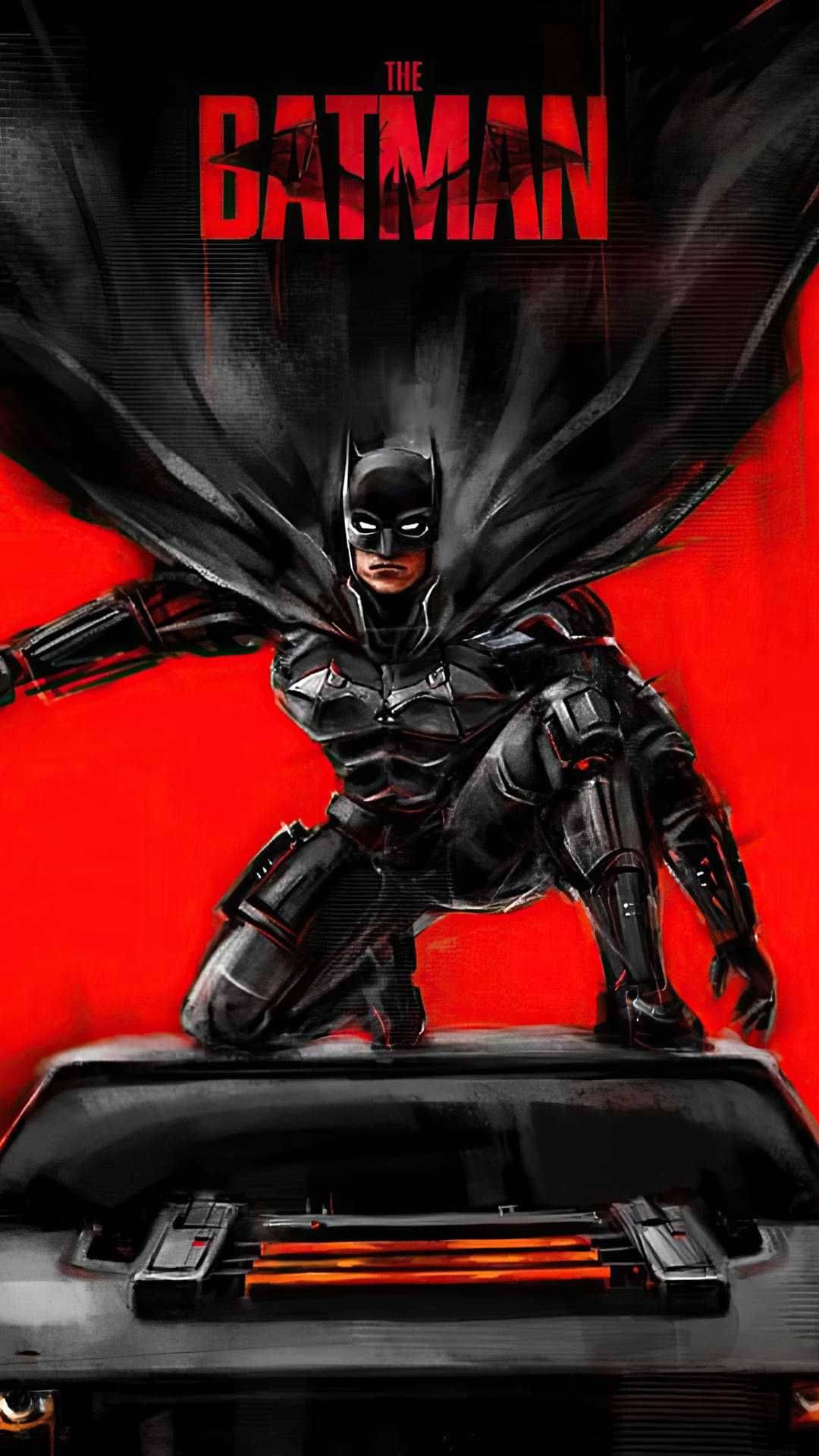 Batman On Batmobile Wallpaper