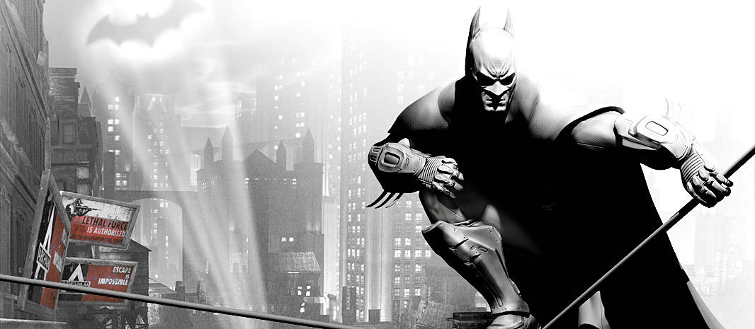 Batman On Cable Arkham City Background