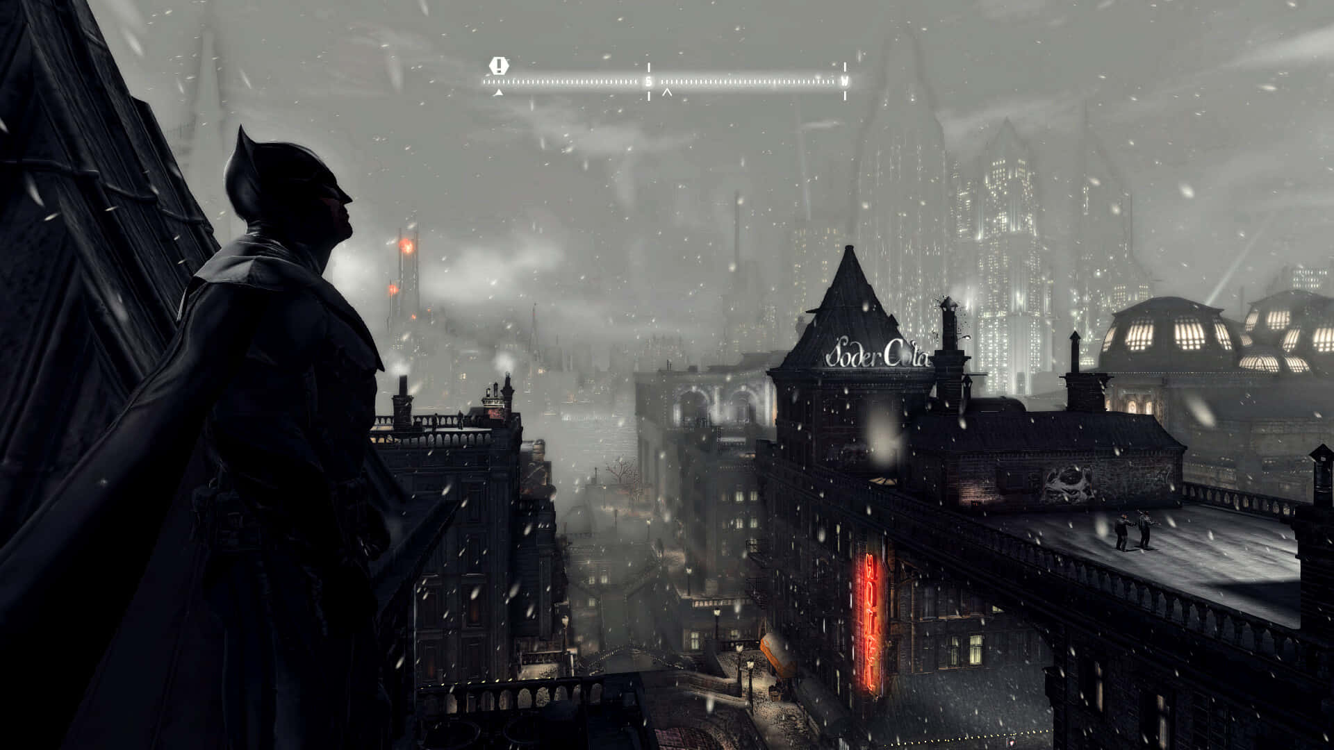 Batman Overlooking Arkham City Wallpaper