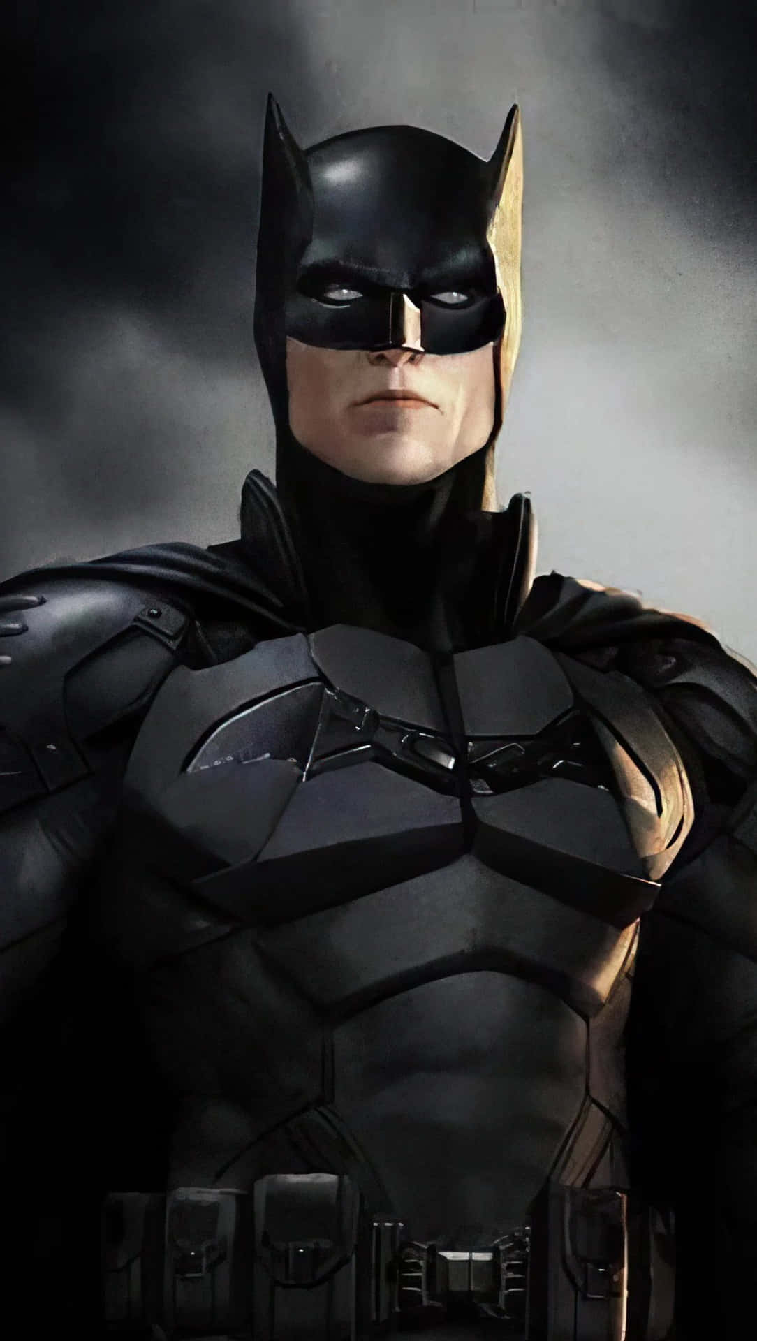 Artede Batman Con Imagen De Fondo De Humo