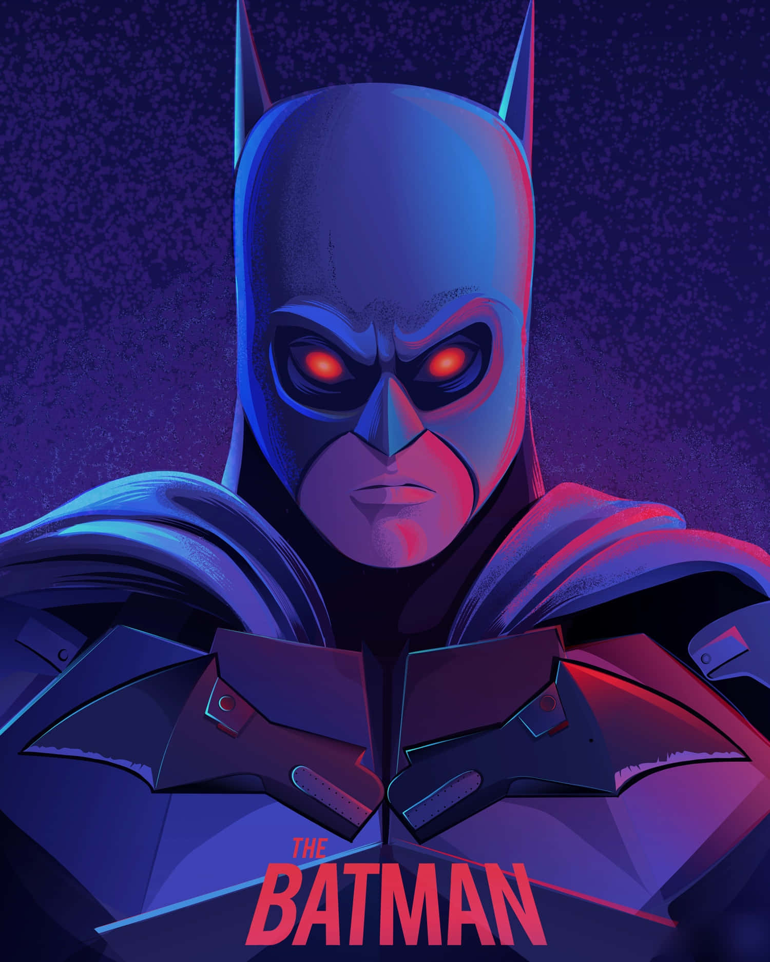 Batmanvaporwave Estetisk Konst Bild