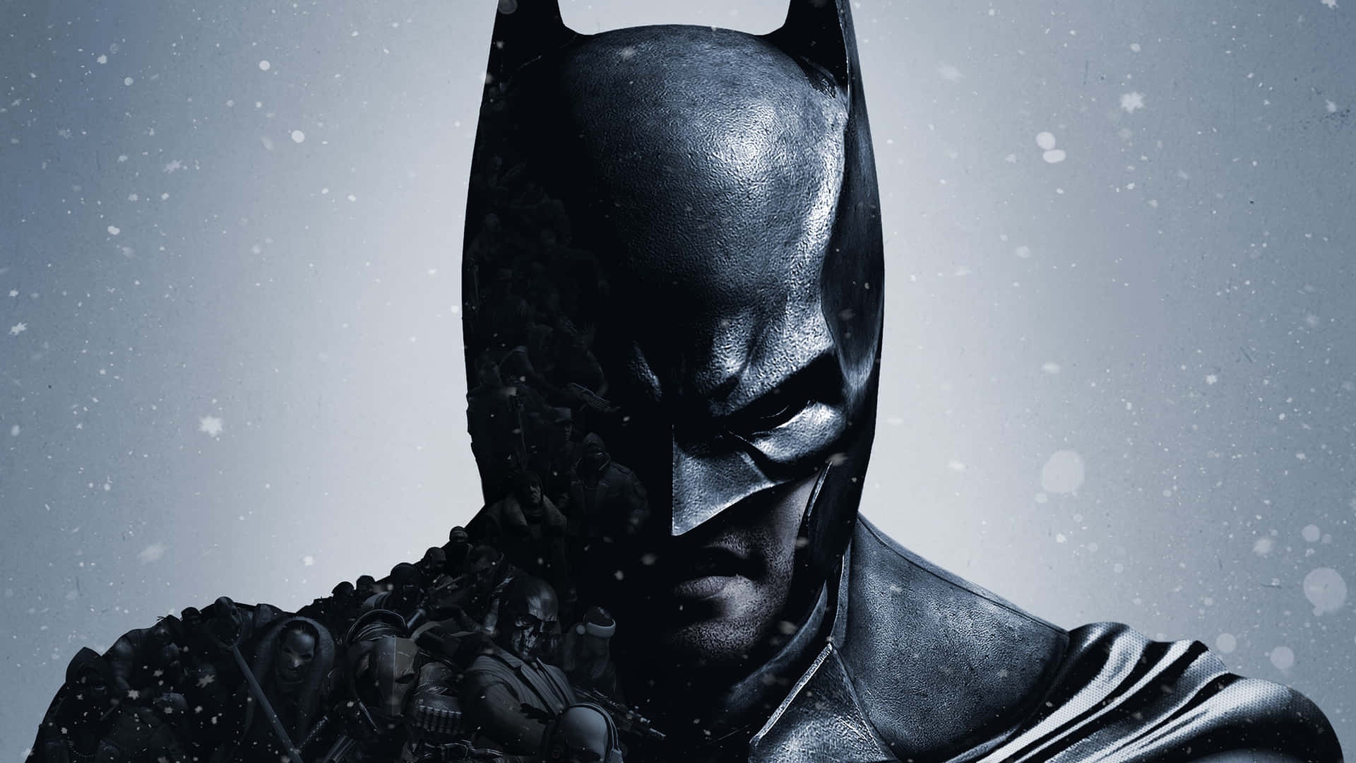 Imagemdo Batman Em Close-up Durante A Chuva Como Papel De Parede De Computador Ou Celular.