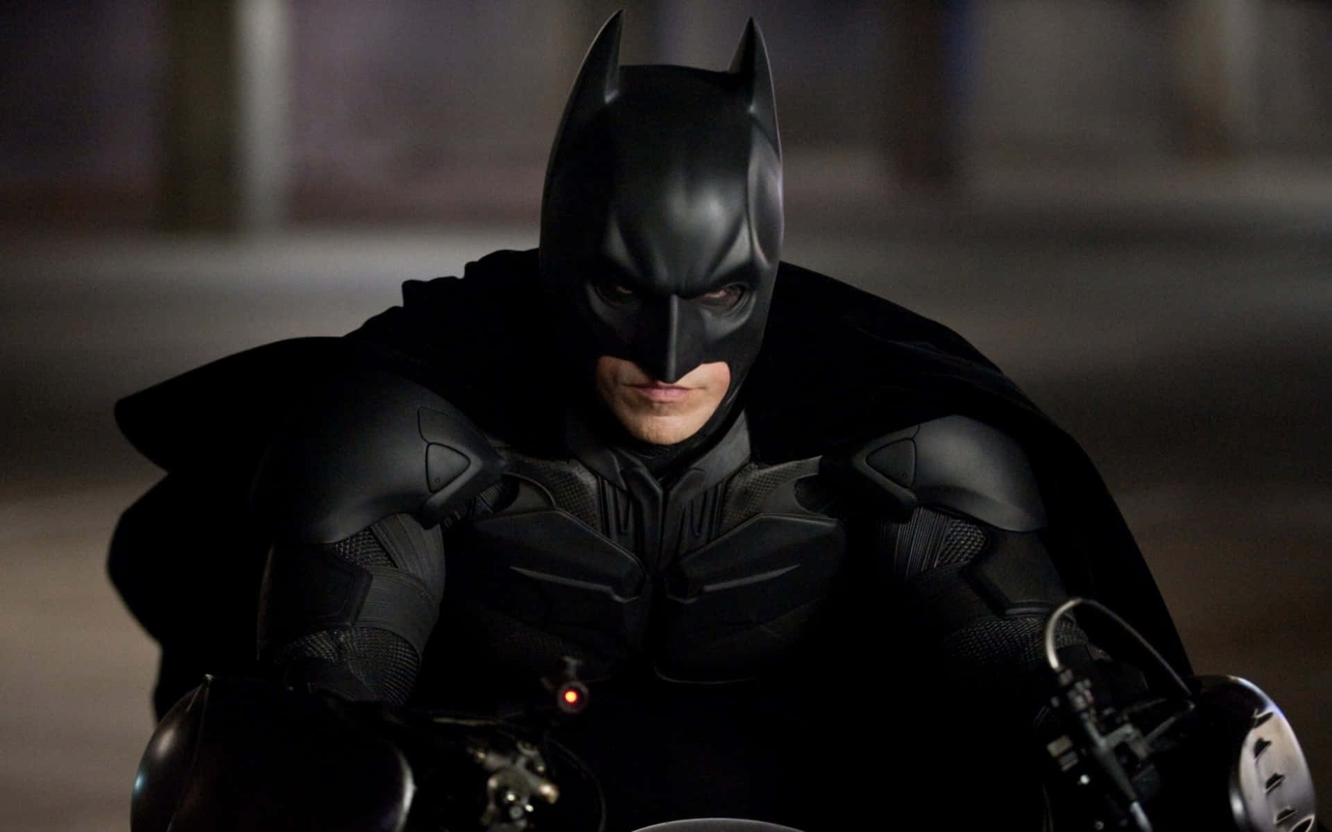 Batman Christian Bale Kostume Billede Tapet