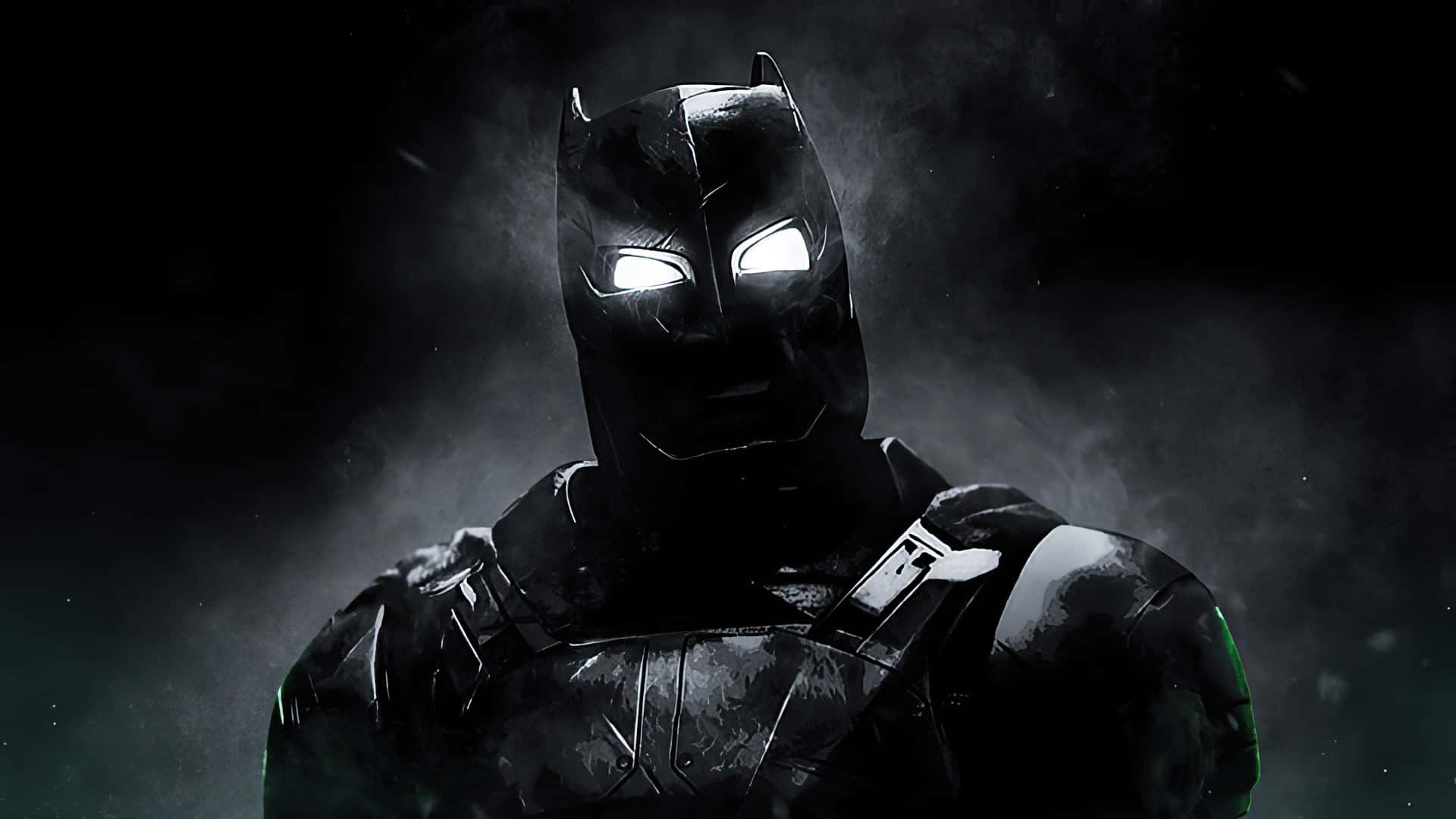 Batman Black And White Glowing Eyes Picture