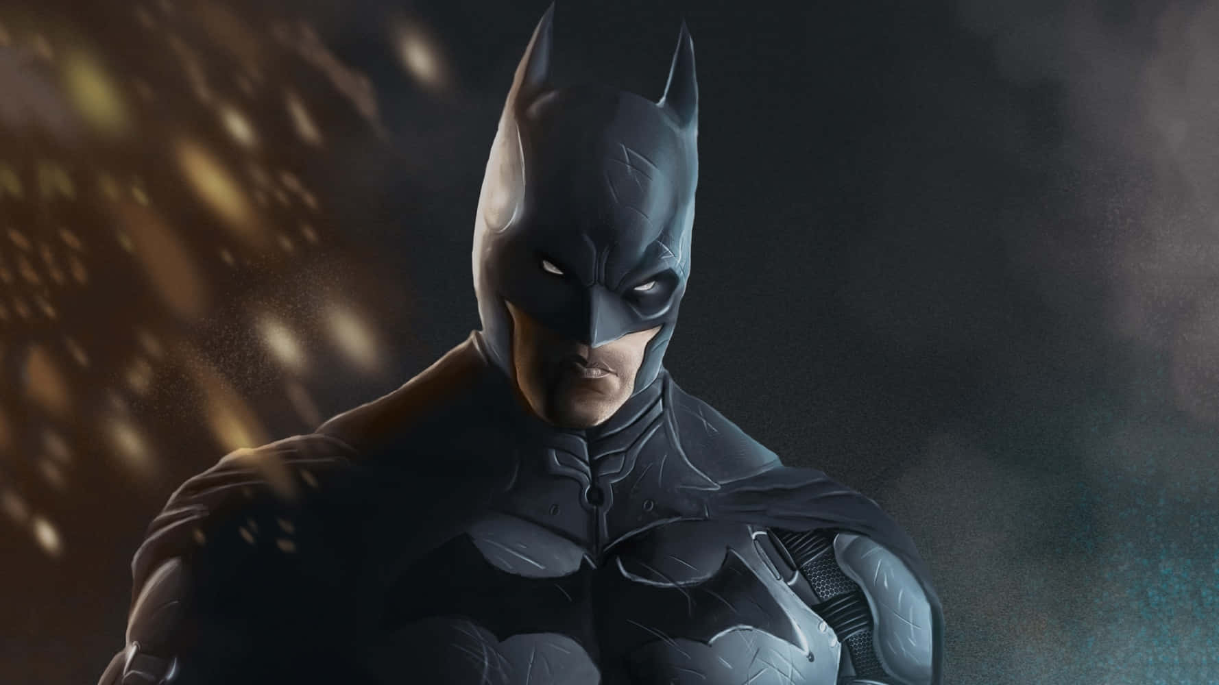 Imagemdo Batman Com Fogos De Artifício À Noite.