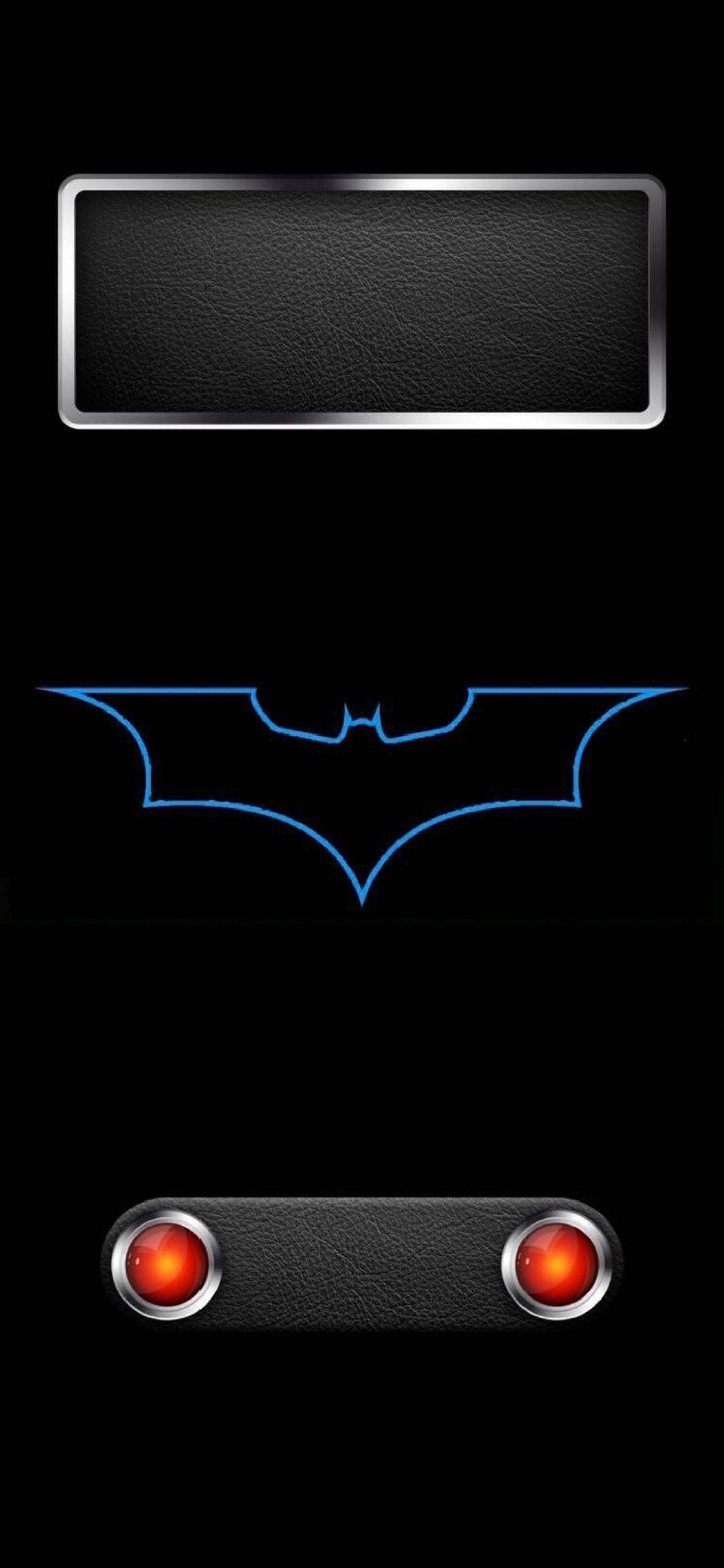 Unique Batman Print on iPhone X Wallpaper