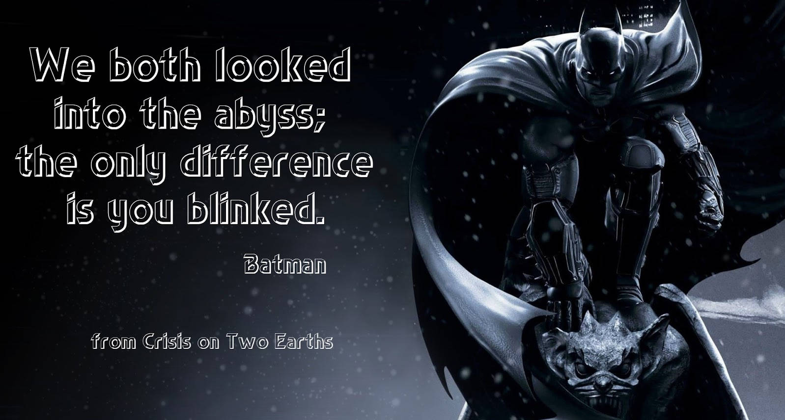 Batman Quotes Abyss Wallpaper