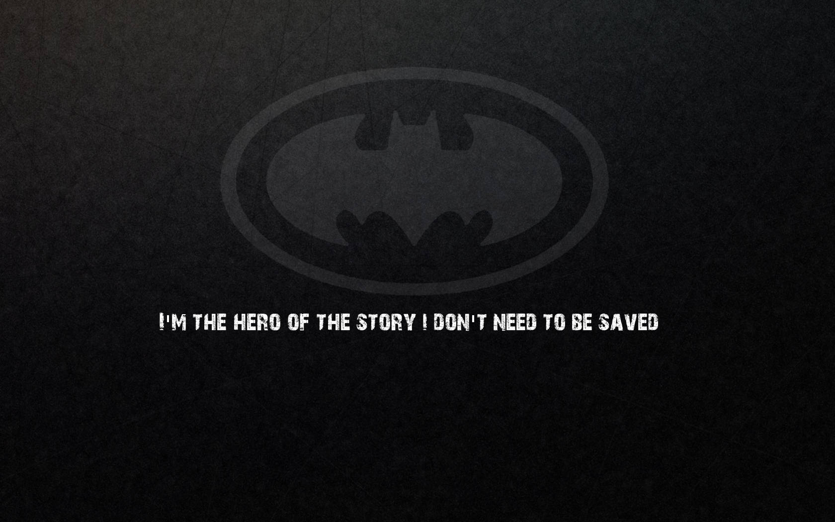Batman Citater Hero Themepapir Wallpaper