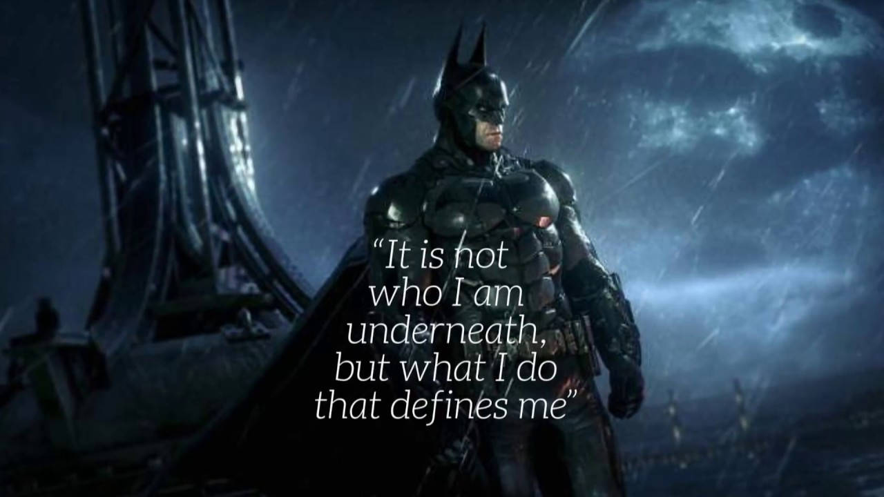 Batman Quotes In The Rain Wallpaper