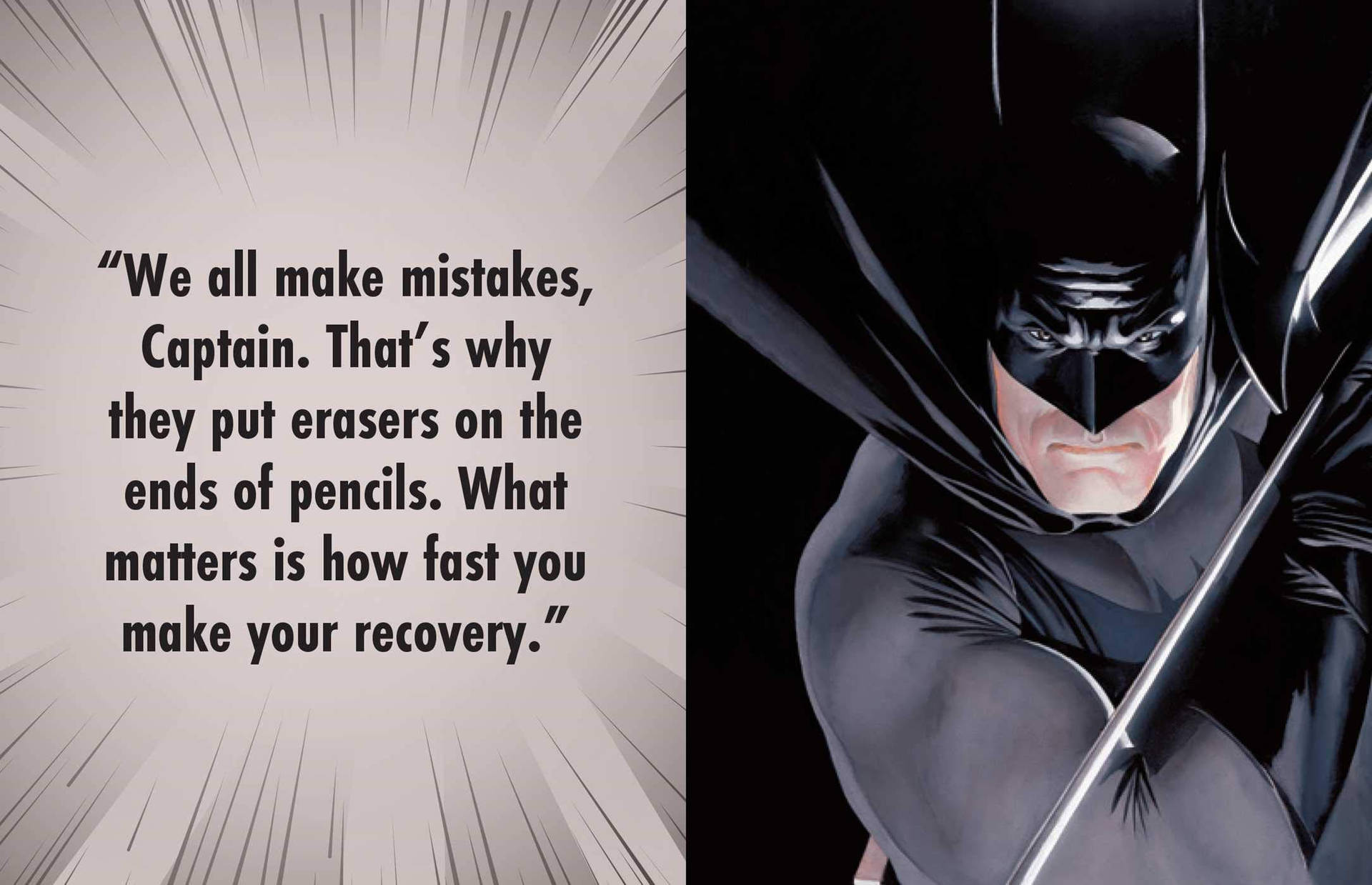 Batman Quotes On Mistake Wallpaper