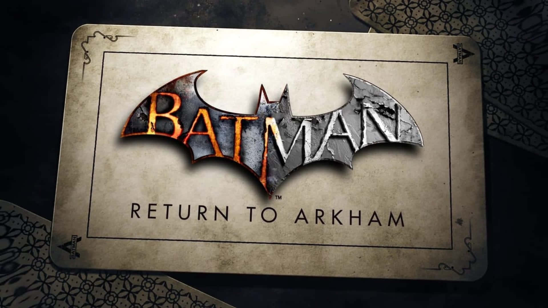 Batman Returnto Arkham Game Title Wallpaper