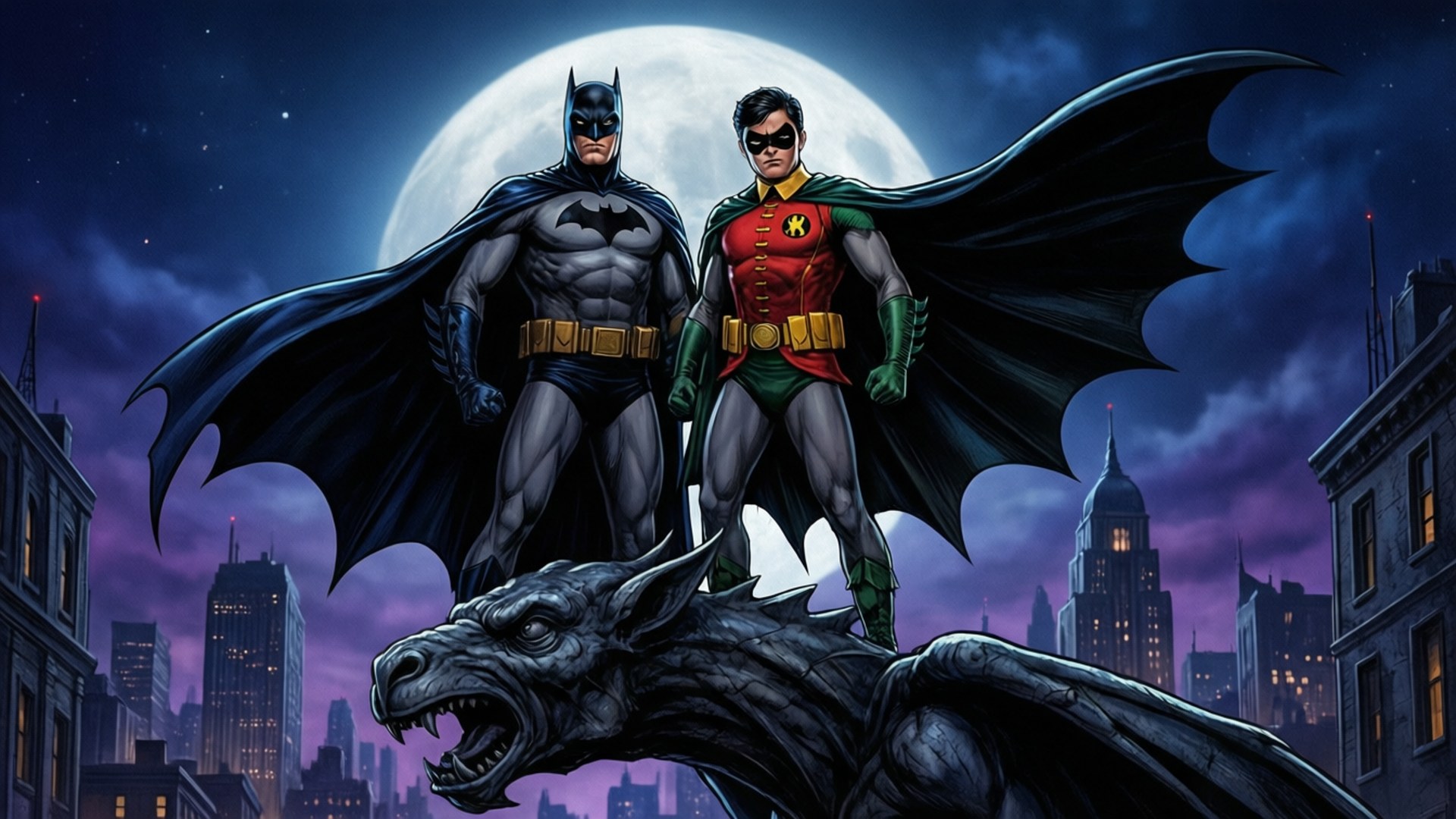 Batman Robin Luna Sfondi