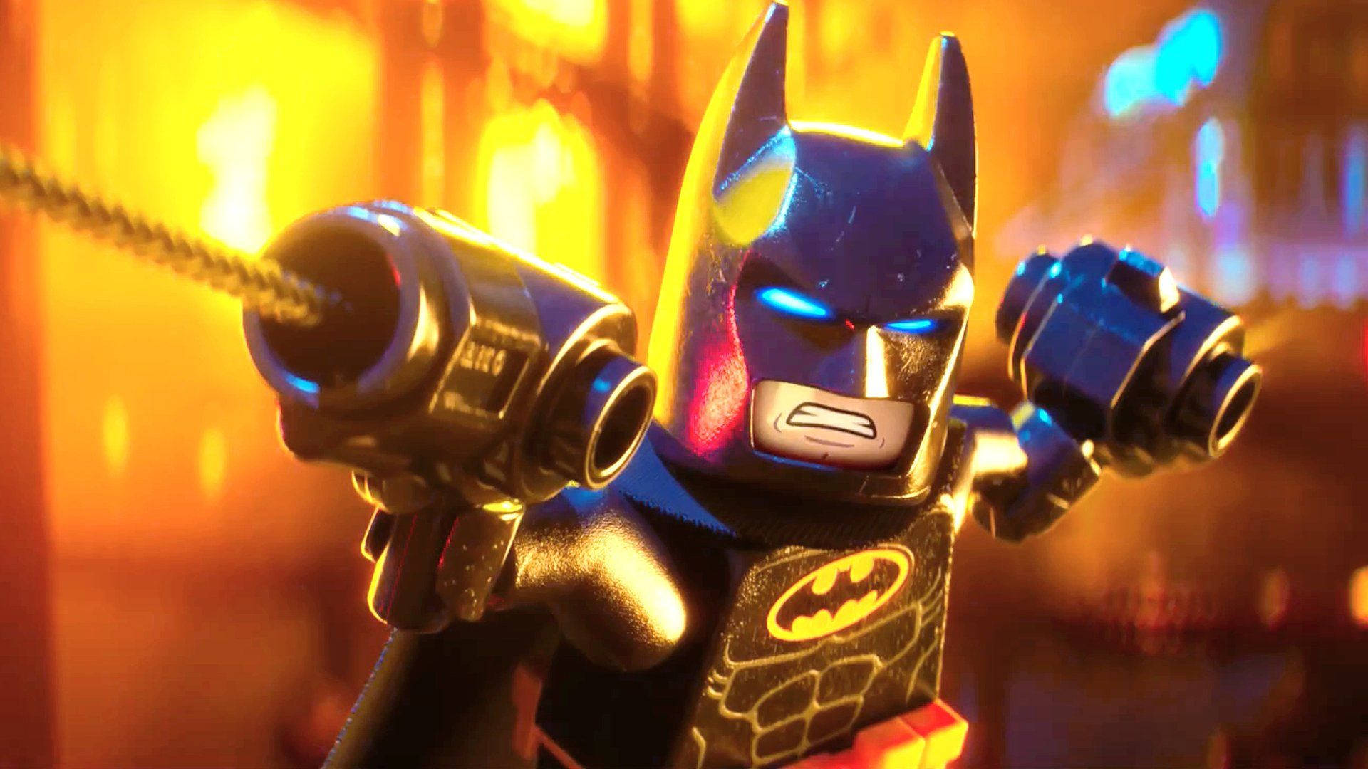 Labattaglia Di Batman Nel Film Lego Batman Sfondo