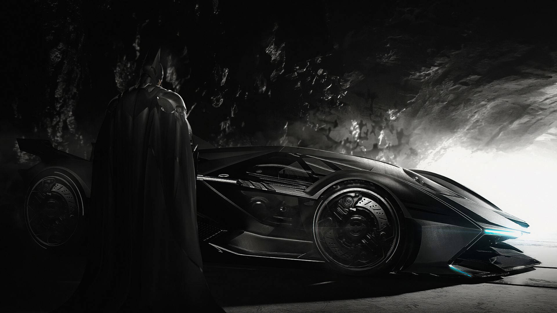 Batman's Lamborghini Batmobile Wallpaper