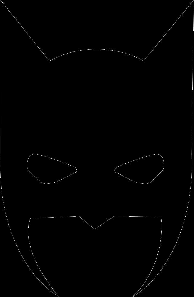 Batman Silhouette Outline PNG