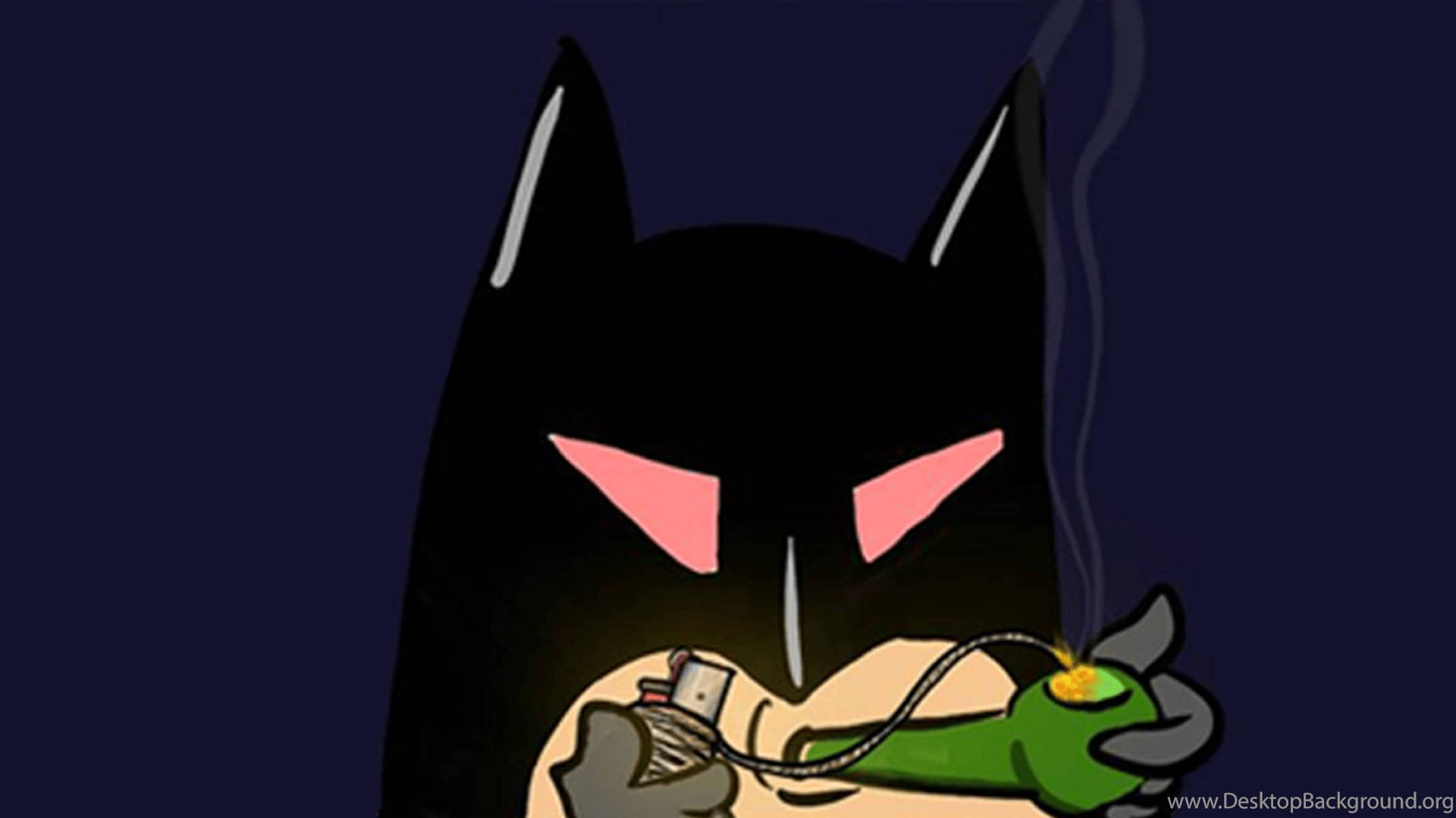 Batmanfumando Um Baseado Papel de Parede