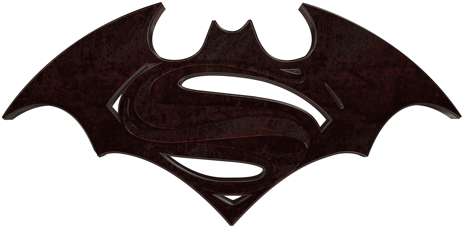 Batman Superman Logo Hybrid PNG