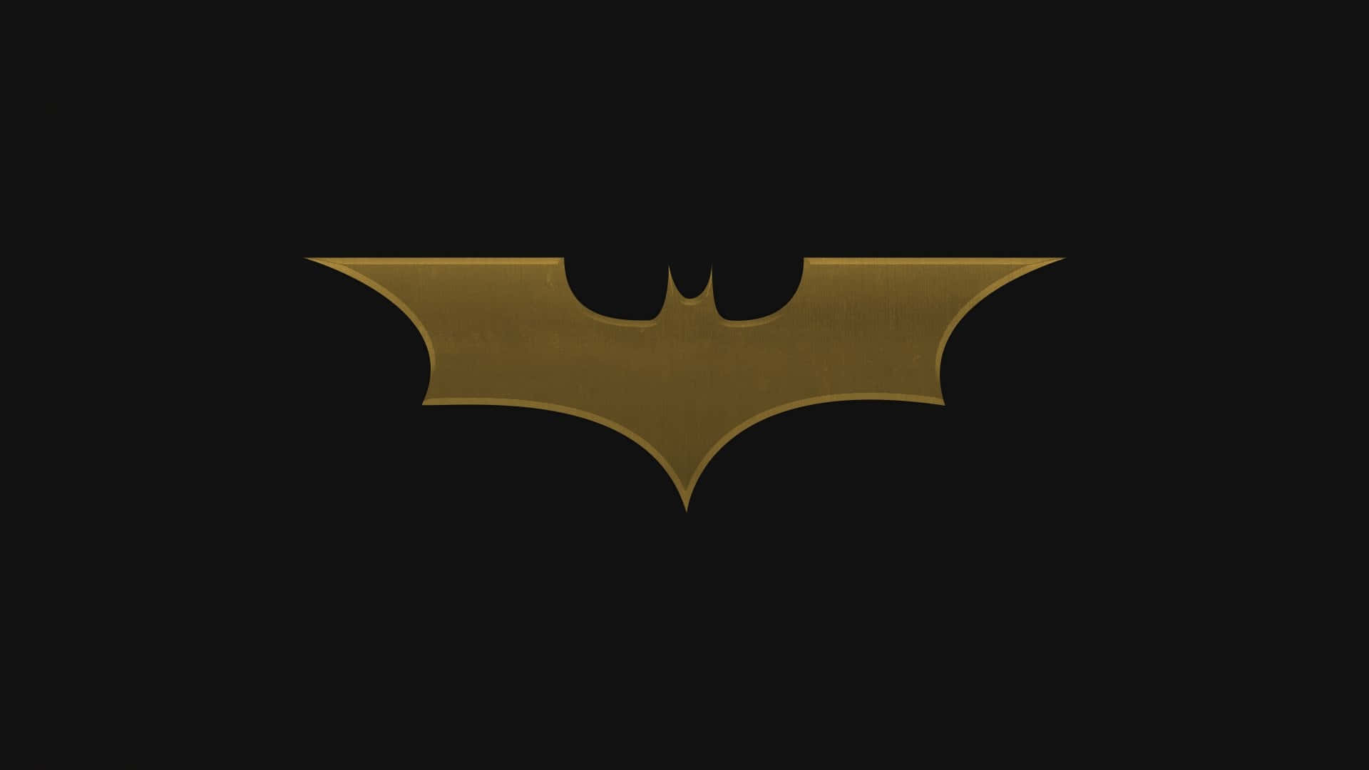 Batman Symbool Gouden Silhouet Achtergrond