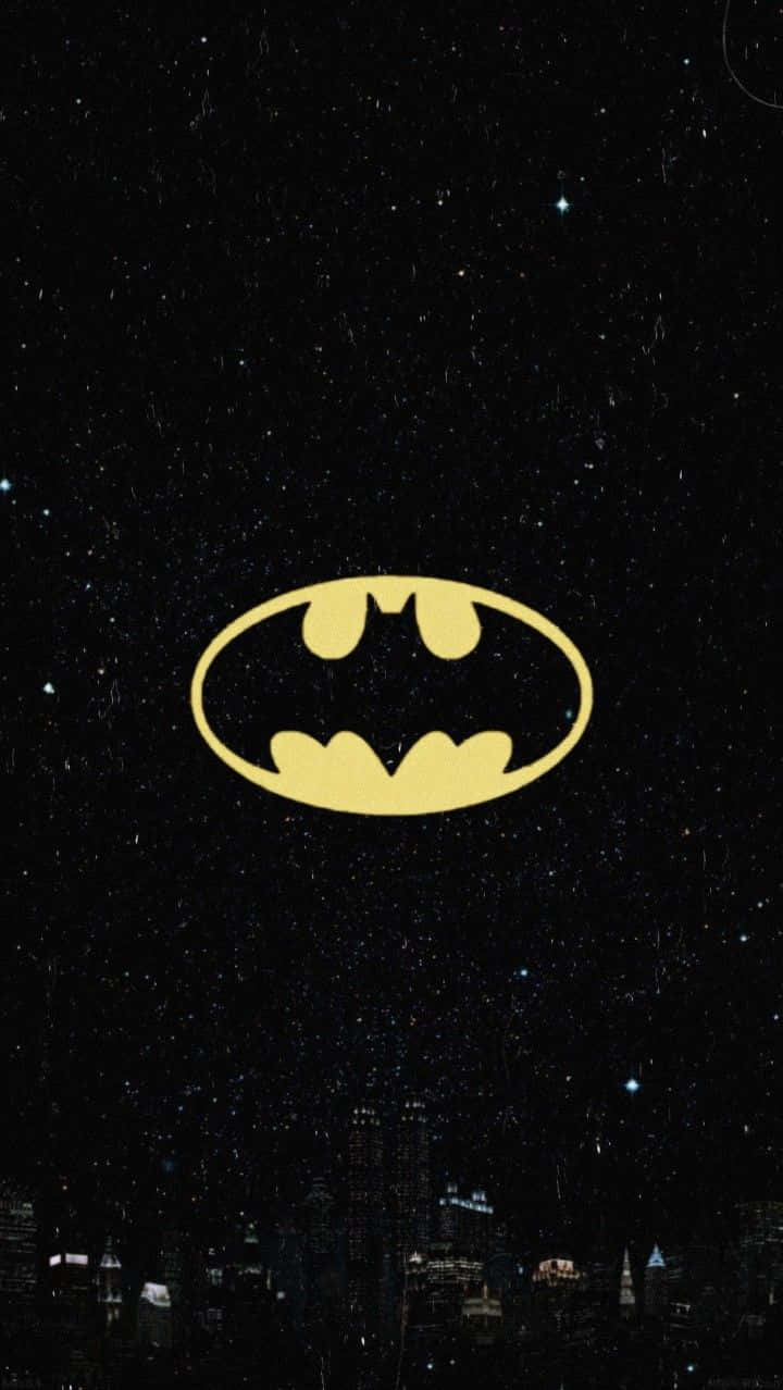 Batman Symbol Starry Skyi Phone Wallpaper Wallpaper
