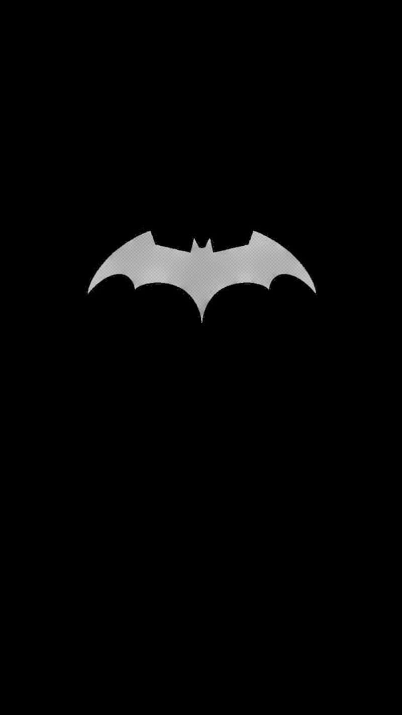 Batman Symbolon Black Background Wallpaper