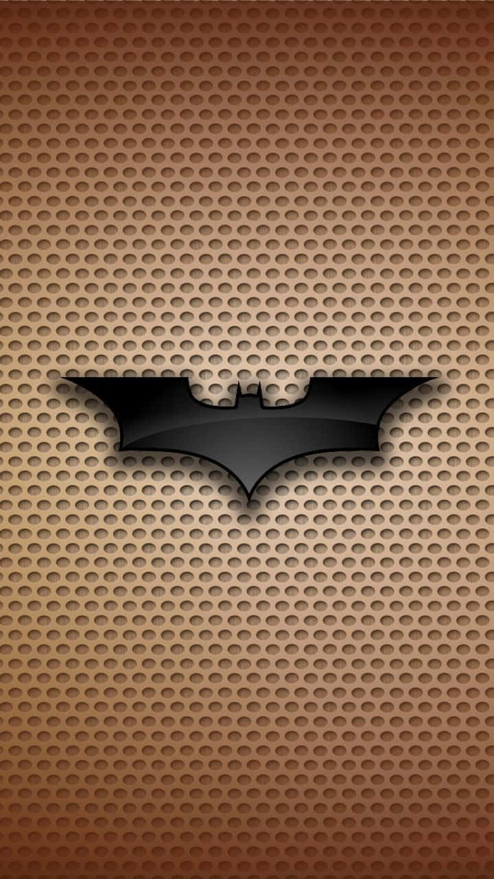 Batman Symbolon Brown Background Wallpaper