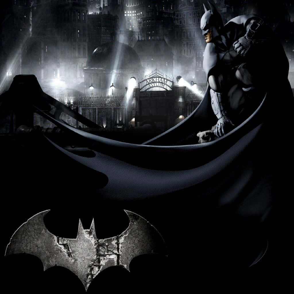Klar til at spille Batman-spil på den stilfulde Dark Knight-temaet tablet baggrund. Wallpaper
