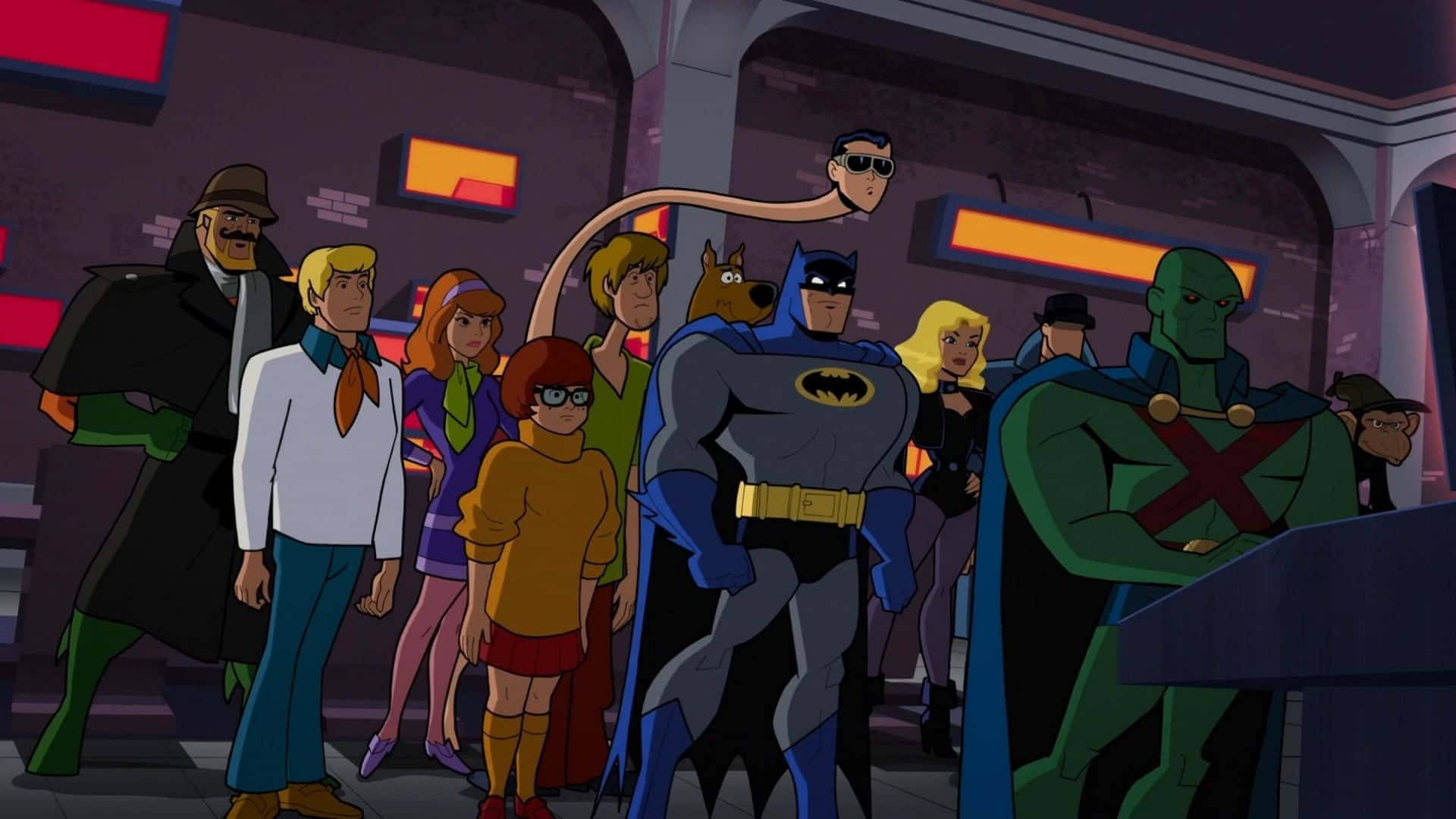 Batman and Blue Beetle in action on Batman: The Brave and The Bold Wallpaper