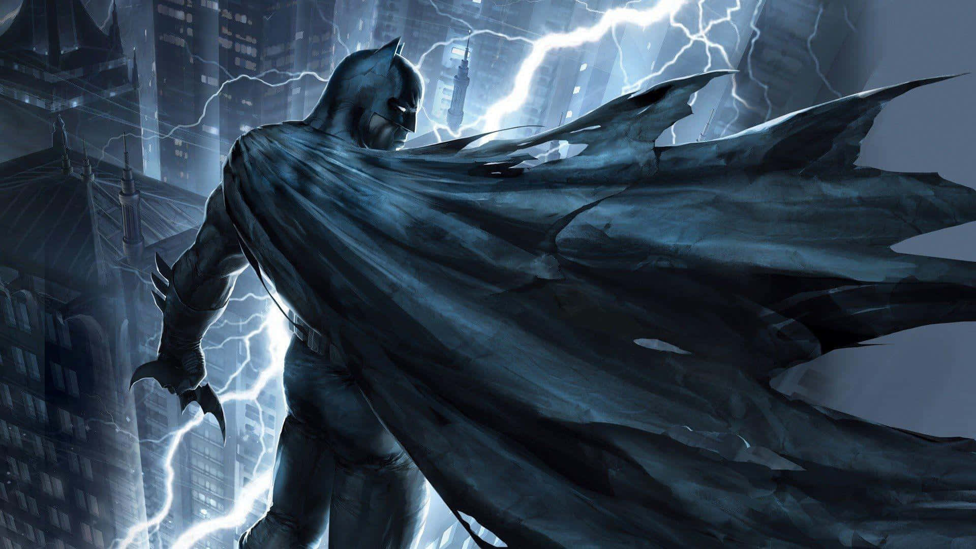 Batman Ready for Action in The Dark Knight Returns Wallpaper