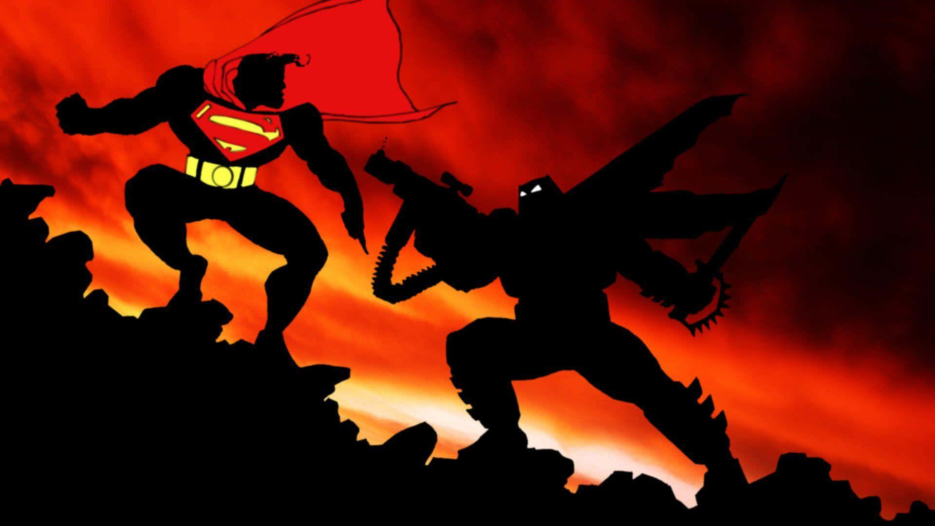 The Dark Knight Returns - Batman standing tall in Gotham City Wallpaper