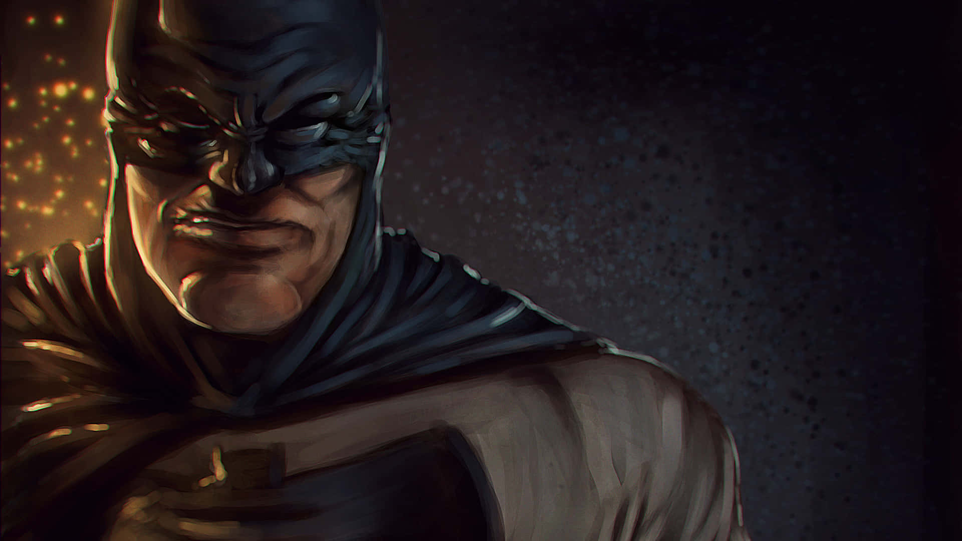 Batman - The Dark Knight Returns in a Stunning Night Scene Wallpaper