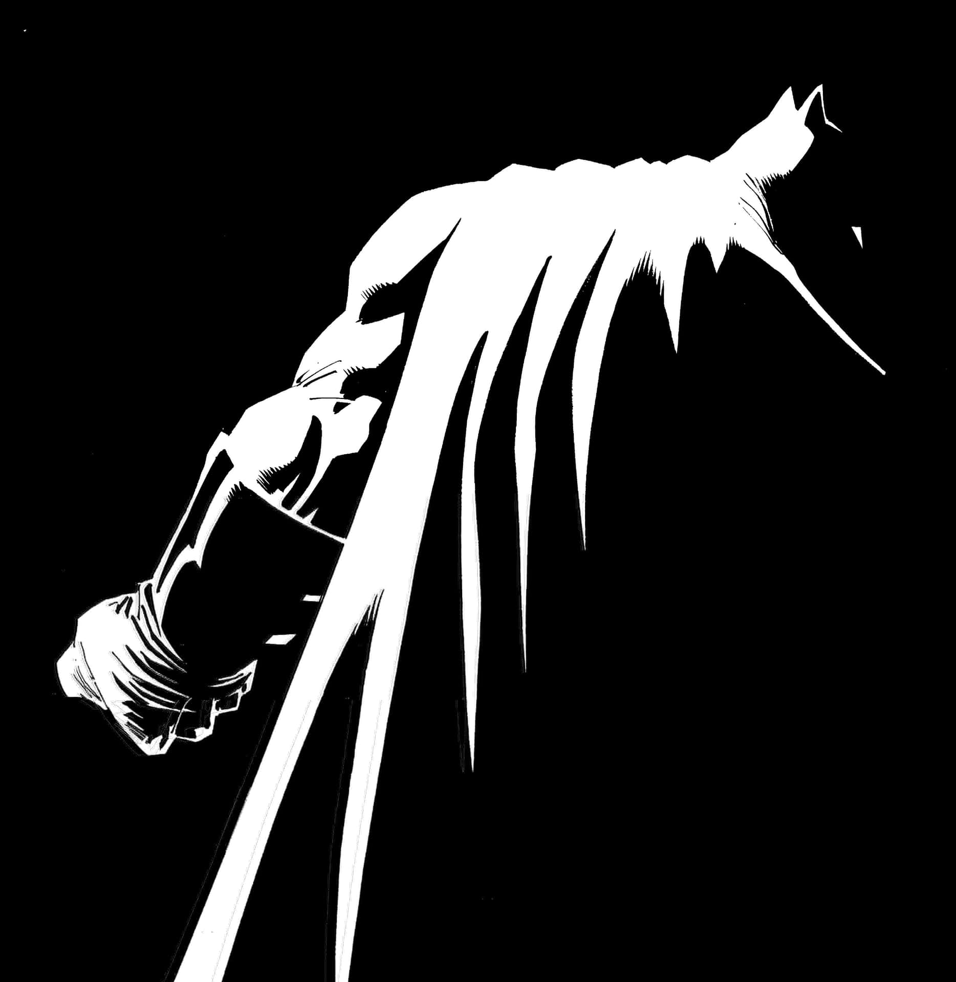 Iconic Scene from Batman: The Dark Knight Returns Wallpaper