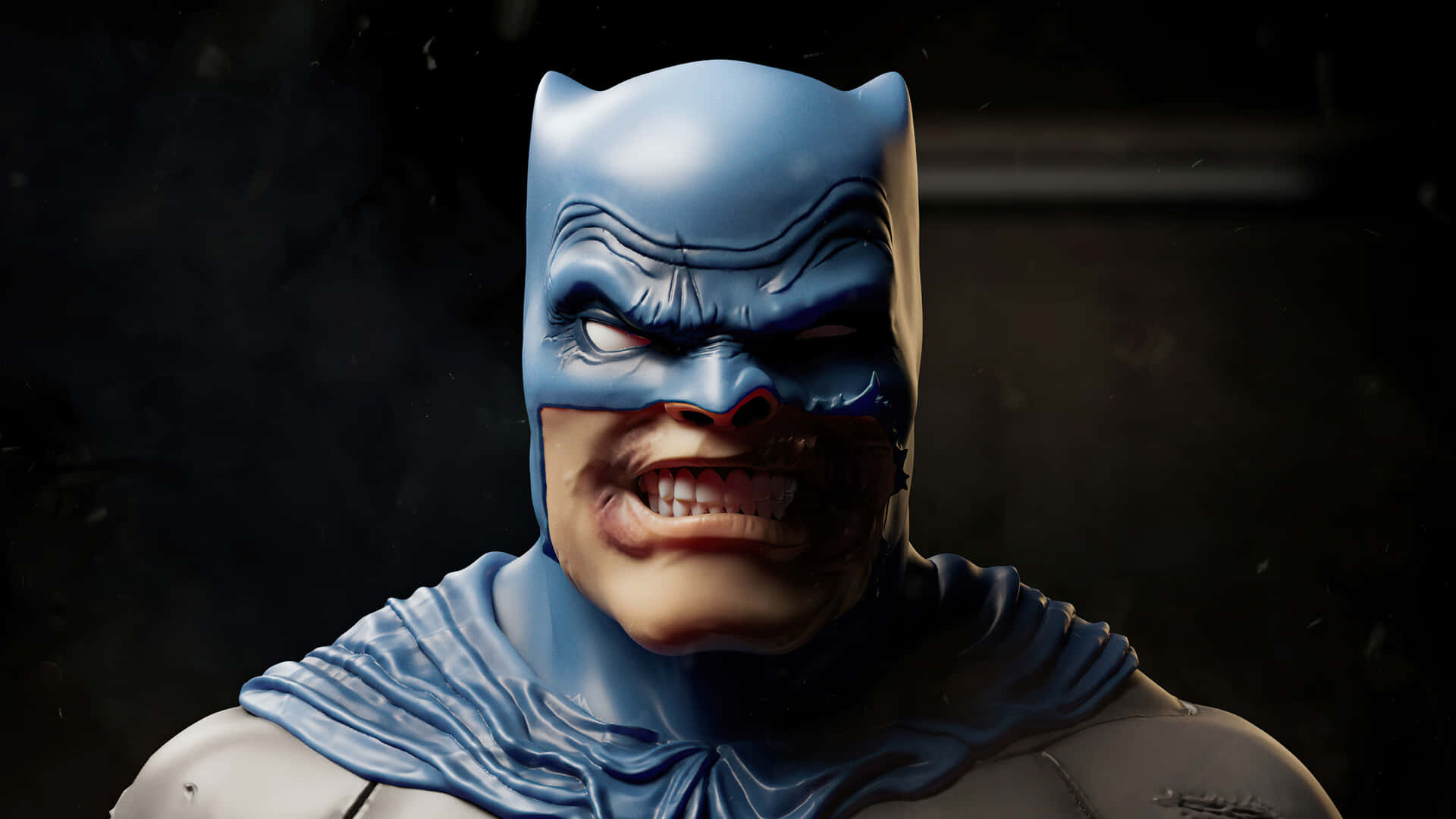 Batmande Pie En Lo Alto En El Regreso Del Caballero Oscuro. Fondo de pantalla